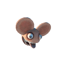 Dog 3D Sticker by deadmau5