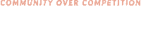 Community Over Competition Sticker by Natalie Franke