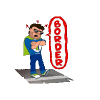 Man Waiting Sticker by Transpress