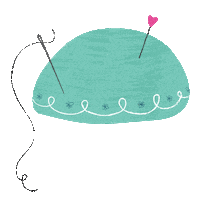 Pins Pin Cushion Sticker by Art Gallery Fabrics