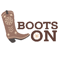 annieboskomusic nashville boots cow girl boots on Sticker