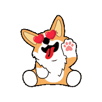 petiquepets dog valentines day cute dog petique Sticker