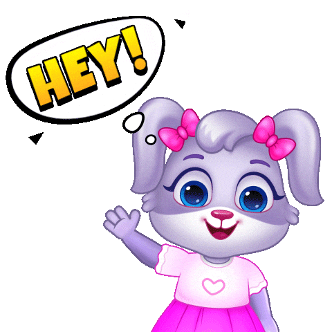 Hey Girl Hello Sticker by Lucas and Friends by RV AppStudios