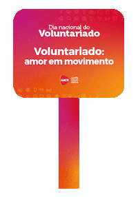 Volunteer Voluntario Sticker by AACD OFICIAL