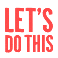 Lets Do This Sticker by Buenaparte