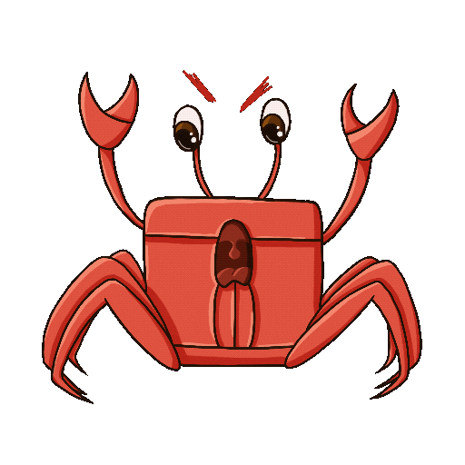 Tanya_Durs giphyupload angry giphystickerchannel crab Sticker