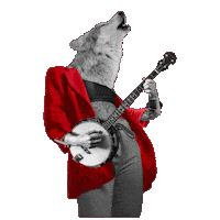Wolf Musician Sticker by EdinburghFringeFestival