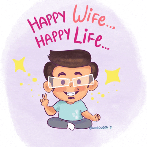 Happy Wife GIF by Doodlernie