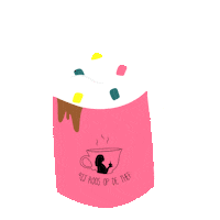 Chocolademelk Hotcoco Sticker by Bij Roos op de Thee