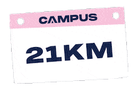 Race Marathon Sticker by Campus Running Addict