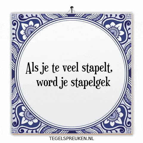 Stress Chaos GIF by Tegelspreuken.nl