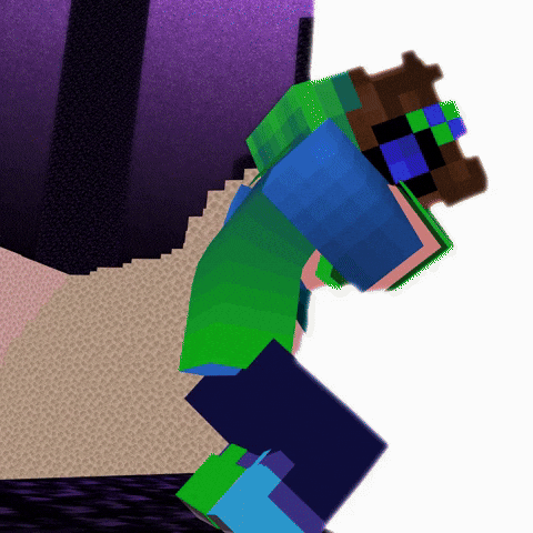 Humamoyous_ giphyupload minecraft the end minecraft animation GIF