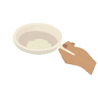 taoca_brazilian_crepes tapioca sieve sifting tapioca flour Sticker
