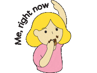 Right Now Eating Sticker by rachelrax