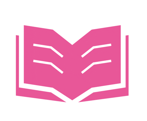 Pink Book Sticker by heidenheim.de