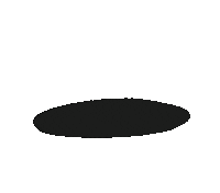 lunarstruc space green alien hole Sticker