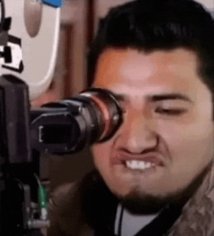 GawdUsopp freaky caught recording cameraman GIF