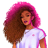 Girl Power Curly Hair Sticker by Aussie Curl Power