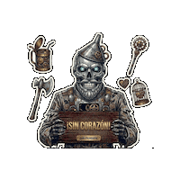 Tin Man Halloween Sticker
