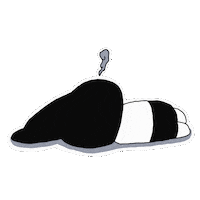 Tired Bunny Sticker