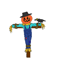 Halloween Crow Sticker by Zachary Sweet