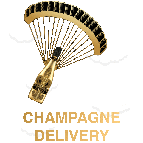 Jump Gold Sticker by Champagne D. Rock