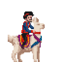 Pixel Alpaca Sticker by Ralph Pollastro