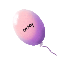 Oh My Balloon Sticker by ohmy.se