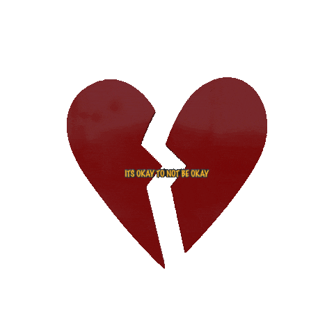 JORDYNTANKED mental health depression its okay heart break Sticker