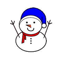 Christmas Snowman Sticker