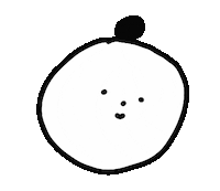 Line Art Smile Sticker