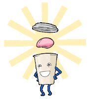 good morning coffee Sticker by himHallows