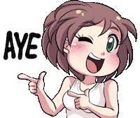 Point Wink Sticker by Jin