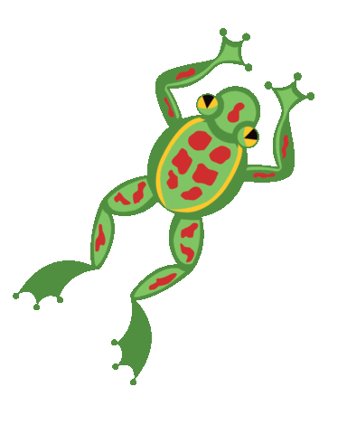 prairieplaysd frog prairie childrensmuseum cmsd Sticker