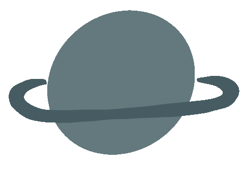 New Moon Space Sticker
