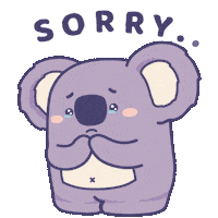 Sorry Cry Sticker