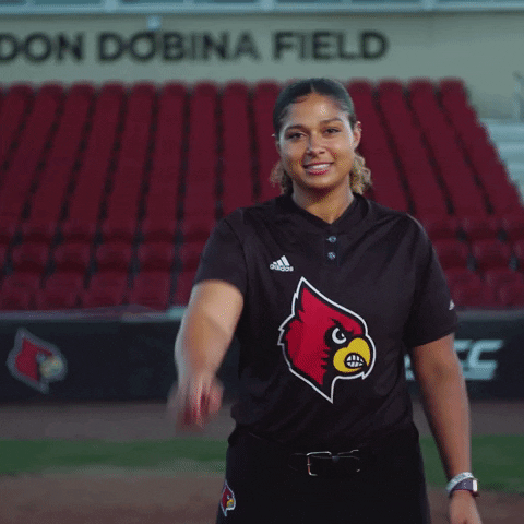 University Of Louisville Softball GIF by Louisville Cardinals