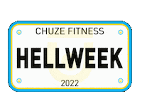License Plate Hell Week Sticker by Chuze Fitness
