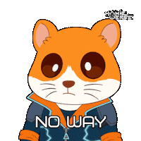 No Way What Sticker by Hamieverse