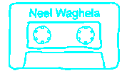 neelwaghela music video tape cassette Sticker
