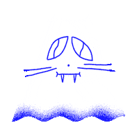 Cat Ghost Sticker by Parallel Teeth