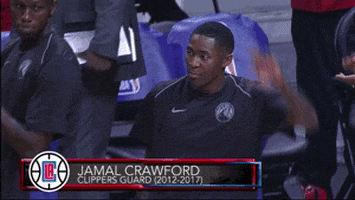 happy jamal crawford GIF by NBA