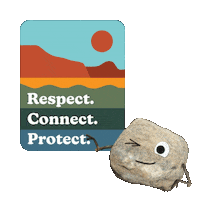 conservationlands rock respect climate connect Sticker