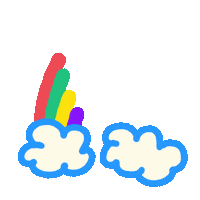 kirstyorourke rainbow kirstyorourkeart kirsty orourke kirstyorourke Sticker