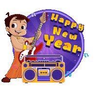 Fun Party Sticker by Chhota Bheem
