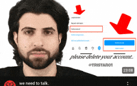 We Need To Talk Delete Your Account GIF