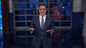donald trump front stab GIF by The Late Show With Stephen Colbert