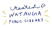 Public Libraries Typography Sticker by Watauga Public Library