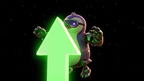 To The Moon Crypto GIF by MechaPengu