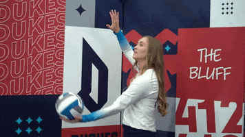 Volleyball Hit GIF by GoDuquesne